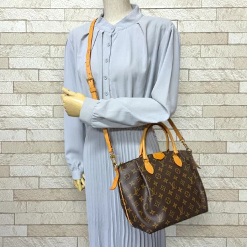 Louis Vuitton Bag Canvas Shoulder Turenne Brown Monogram